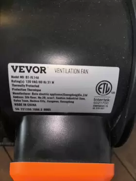 Xlgdfjychsac6j5dv Vevor 6 Inch Inline Duct Fan Hvac Exhaust Blower Kit Ac Variable Speed Control #2