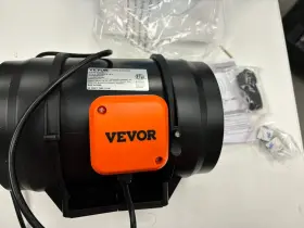Xlgdfjychsac845cb Vevor 8 Inch Inline Duct Fan Hvac Exhaust Blower Kit Ac Variable Speed Control