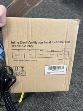Vivosun6 Visit The Vivosun Store Grow Tent Ventilation 4 Inch 195 Cfm Inline Fan Temperature Humidity #2
