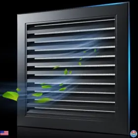 B0f8nkdf31 Visit The Zumulm Store Premium 14 Inch X Aluminum Gable Vent With Screen Mesh - Black 12 Opening