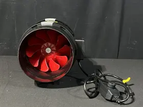 X001ol7zcv Vivohome 8 Inch 735 Cfm Inline Duct Fan With Round Exhaust Black New Open