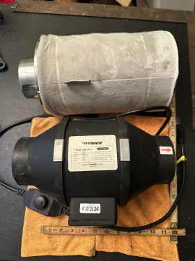 Vivosun 201125 4 Inch Inline Duct Fan With Speed Controller And Carbon Filter Combo