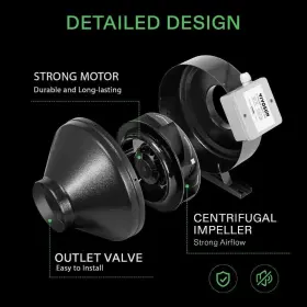 306101s Vivosun Inline Fan 8 Inch 740cfm Duct Ventilation Exhaust Variable Speed Control #2