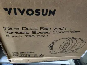 306201-p8 Vivosun 8 Inch Inline Duct Fan With Speed Controller
