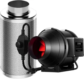 306201pc-4 Vivosun 190 Cfm Inline Duct Fan With 4 Inch X 12 Carbon Filter Odor Control System Aust