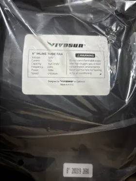 Vivosun 313030473424 8 Inch 720 Cfm Inline Duct Fan With Variable Speed Controller #2