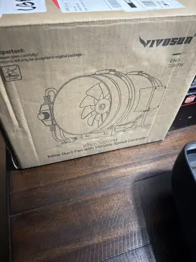 Vivosun 313030473424 8 Inch 720 Cfm Inline Duct Fan With Variable Speed Controller