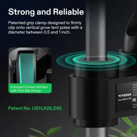 Vivosun 313030669667 Aerowave E9 Grow Tent Fan 9 Inch Ec Motor Wifi-controllable Us Patented A #2
