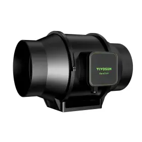 Vivosun 313046025082 Aerozesh 6 Inch 405 Cfm Smart Inline Duct Fan For Heating Cooling Booster Grow T