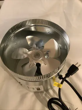 331101-8 Vivosun Inline Duct Booster Fan 8 Inch 420 Cfm 40 Watt 120 V New