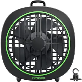 3-fan Vivosun 445041096040 Aerowave 4 Inch Speeds Grow Tent Clip Desk Fan In Black With Detachable Hoo
