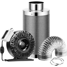 Vivosun 705353341502 4 Inch 203 Cfm Inline Fan With Speed Controller And Leather Sheath Carbon