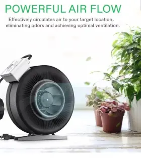 Vivosun 714119466373 Z6 6 Inch Inline Duct Fan 440 Cfm Ventilation With Variable Speed