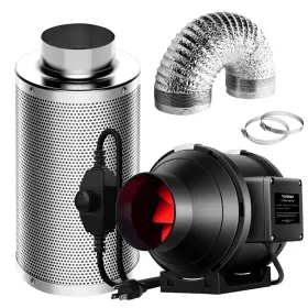 Vivosun 736783800413 Grow Tent Ventilation System 4 Inch Inline Duct Fan With Speed Contro