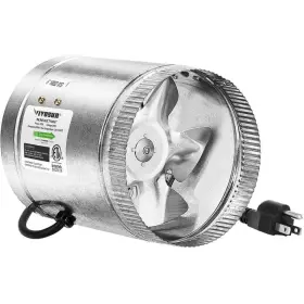Vivosun 755121817326 6 Inch 240 Cfm Inline Duct Fan With 5.5 Ft. Grounded Power Cord