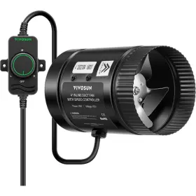 Vivosun 765133608676 106 Cfm 4 Inch Inline Booster Duct Fan With Speed Controller For Hvac Exhaust