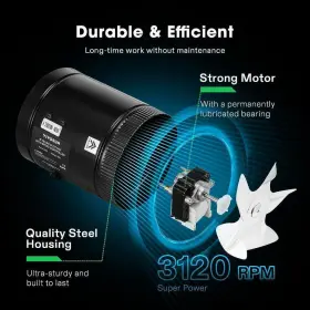 Vivosun 765133608683 275 Cfm 6 Inch Inline Booster Duct Fan With Speed Controller For Hvac Exhaust #2