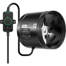 Vivosun 765133608706 430 Cfm 8 Inch Inline Booster Duct Fan With Speed Controller For Hvac Exhaust