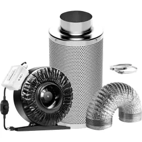 Vivosun 768481020701 4 Inch 203 Cfm Inline Fan With Speed Controller And Leather Sheath Carbon