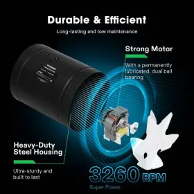 Vivosun 768553845836 240 Cfm 6 Inch Inline Booster Duct Fan With Low Noise In Black #2