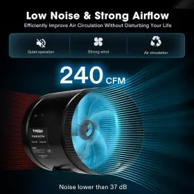 Vivosun 768553845836 240 Cfm 6 Inch Inline Booster Duct Fan With Low Noise In Black #3