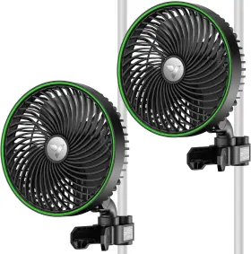 Vivosun 800689568231 2-pack Aerowave E6 Grow Tent Fan 6 Inch Smart Wifi Control Oscillating Clip