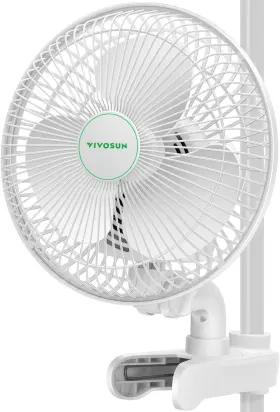 Cfw-01 Vivosun Aerowave A6 Garden Grow Tent Household Oscillating 6 Inch Clip Fan White