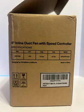 Vsv-1fb4 Vivosun 4 Inch Inline Duct Fan With Speed Control #2