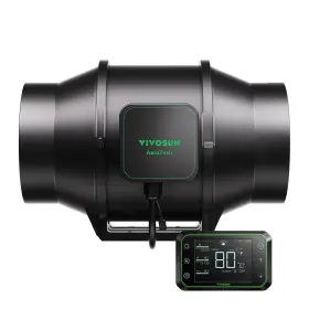 Vsv-azs6 Vivosun 6 Inch Inline Duct Fan Variable Speed Wifi Control Not For High Heat
