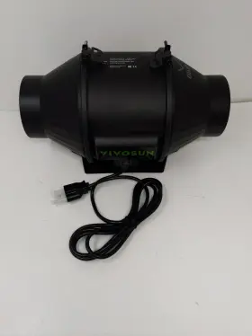 Vsv-azt4 Vivosun Aerozesh T4 - 210cfm Inline Duct Fan With E12 Speed Controller Black
