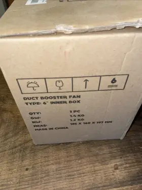 X000yyf4a9 Vivosun 6 Inch 240 Cfm Inline Duct Booster Fan Ventilation Exhaust Air Blower #2
