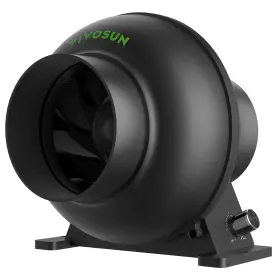 X004e0dazp Vivosun M4 4 Inch 195cfm Inline Duct Ventilation Fan 2800rpm Adjustable Speed
