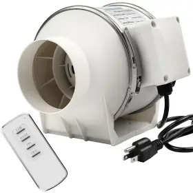 Voltset 770642475411 4 Inch Duct Fan Inline Ventilation Exhaust With Remote Control 280 Cfm