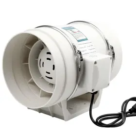Vs-vf-8in Voltset 8 Inch Duct Fan Inline Ventilation Exhaust 740 Cfm Intake High