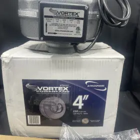 Vtx400 Vortex 628507100025 Powerfan Inline Duct Blower 4 Inch - Tested And Works Carbon #2