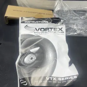 Vtx400 Vortex 628507100025 Powerfan Inline Duct Blower 4 Inch - Tested And Works Carbon #3