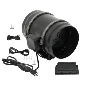 Wa4233735ur Waltvotur Inline Duct Fan Plastic Abs 8 Inch 807cfm For Heating Cooling Grow Tents