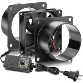 Wdd8025 Wderair 80mm X 25mm 3 Inch Duct Household Ventilation 12v Exhaust Fan With Speed Cont