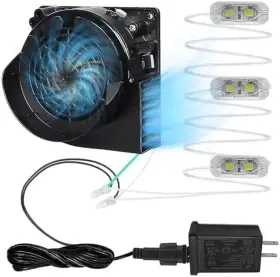 Wgkhk 705353258695 Replacement Air Fan For Inflatables 1a Blower With 12v 1.5a Adapter And 3 L