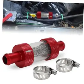 Wikibb A00n1436alr1 5/8 Inch Universal Filter Inline Heater Core Coolant Red