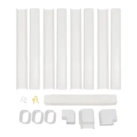 Wusililu 759224711994 5 Inch 17ft Air Conditioner Decorative Pvc Line Set Cover Kit L