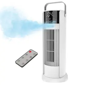 Xiurei 723496976238 16ftft Misting Tower Fan 700ml Tank 90 Oscillating With Remote Bladeless