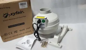 Pf-100w1 Xyfair 4 Inch 260 Cfm Radon Mitigation System Inline Duct Fan
