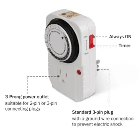 Ys-tmr-23-001 Yessources 120v Timer Control 24hr Hydroponics Outlet Decorative Grow Light Aquarium Fan #3