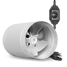 Yssoa 840166296905 8 Inch Inline Booster Duct Fan With Speed Controller Hvac Exhaust Vent