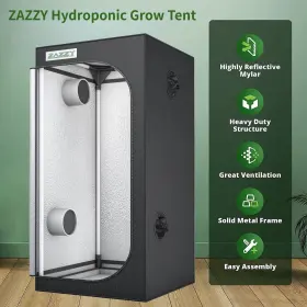 Zazzy 654070969639 Grow Tent 60 Inch X60 X78 Hydroponic Tents Heavy Duty Dark Room #2