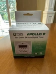 Titan Controls Apollo 9 - Two Outlet 24 Hour Digital Timer Hydroponics. Fixed Price $24.99.