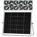 Pqins Solar Greenhouse Fan Kit, 30W Large 5". Fixed Price $66.68.