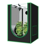 Green Hut 2X2 Grow Tent, 600D Mylar Hydroponic 24"X24"X36", White. Fixed Price $70.02.