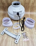 4" X 3" Radon Mitigation System, Quiet 260 Cfm Fan Inline Duct IP67 Waterproof. Fixed Price $79.95.